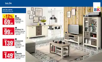 Bricoking Mesa Centro/Mueble TV/Aparador/Librería oferta