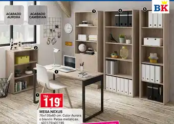 Bricoking Mesa Nexus 76x135x60cm oferta