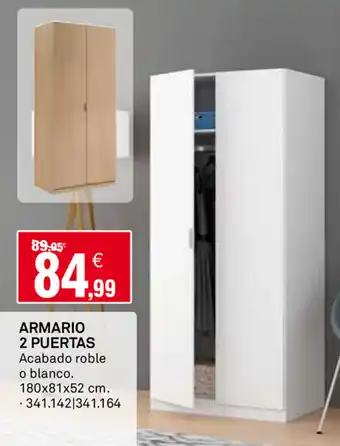 Bricoking Armario 2 Puertas 180x81x52 cm oferta