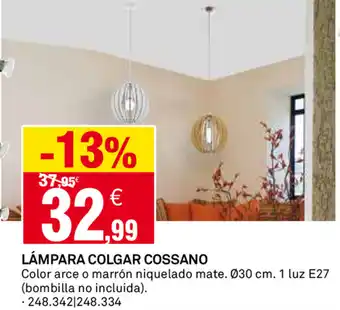Bricoking Lámpara Colgar Cossano oferta