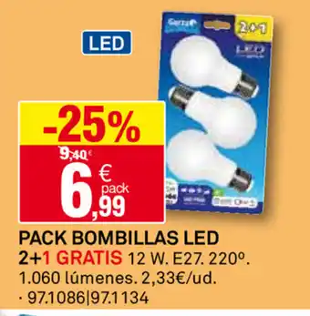 Bricoking Pack Bombillas Led 2+1 Gratis oferta