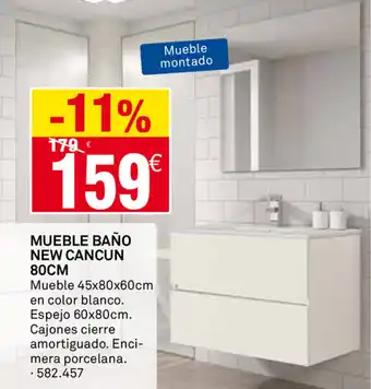 Bricoking Mueble Baño New Cancun 80 cm oferta