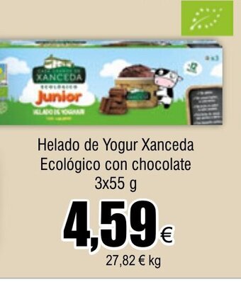 FROIZ Helado de Yogur Xanceda Ecológico con chocolate 3x55 g oferta