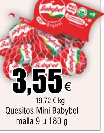 FROIZ Quesitos Mini Babybel malla 9 u 180 g oferta