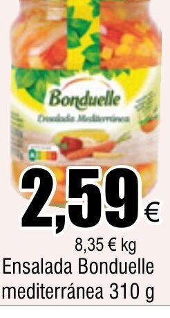 FROIZ Ensalada Bonduelle mediterránea 310 g oferta
