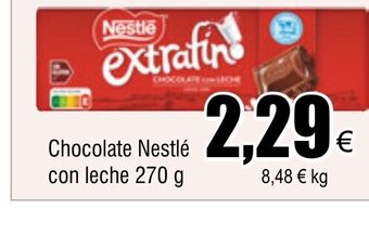 FROIZ Chocolate Nestlé con leche 270 g oferta