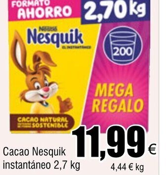 FROIZ Cacao Nesquik instantáneo 2,7 kg oferta