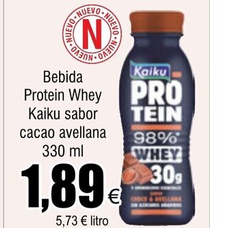 FROIZ Bebida Protein Whey Kaiku sabor cacao avellana 330 ml oferta
