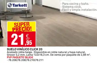 Bricoking Suelo Vinílico Click 20 oferta