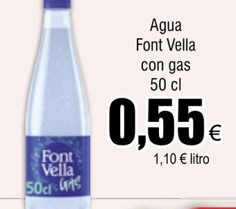 FROIZ Agua Font Vella con gas 50 cl oferta