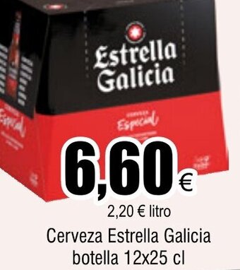 FROIZ Cerveza Estrella Galicia botella 12x25 cl oferta