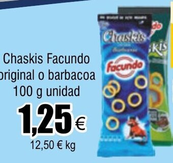 FROIZ Chaskis Facundo original o barbacoa 100 g unidad oferta