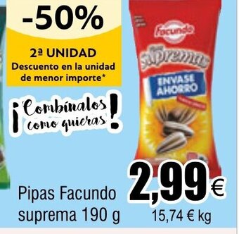 FROIZ Pipas Facundo suprema 190 g oferta