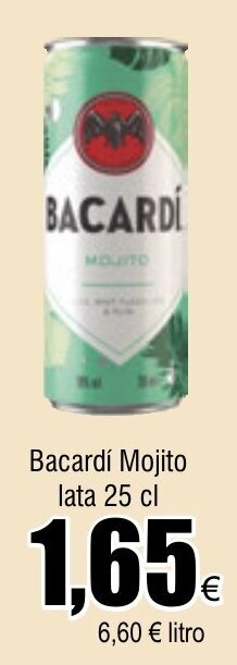 FROIZ Bacardí Mojito lata 25 cl oferta