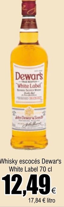 FROIZ Whisky escocés Dewar's White Label 70 cl oferta