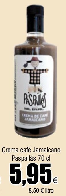 FROIZ Crema café Jamaicano Paspallás 70 cl oferta