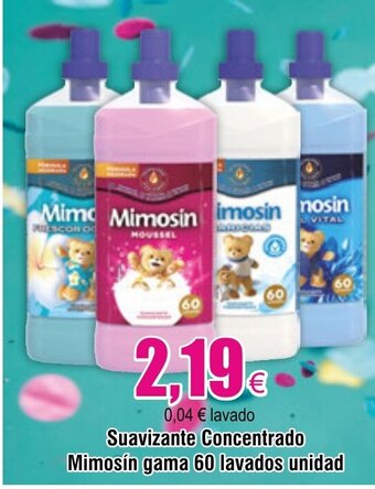 FROIZ Suavizante Concentrado Mimosín gama 60 lavados unidad oferta