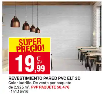 Bricoking Revetimiento Pared PVC Elt 3 D oferta