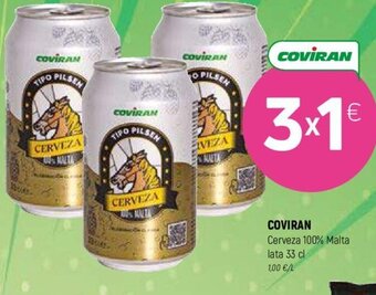 Coviran COVIRAN Cerveza 100% Malta lata 33 cl oferta
