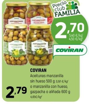 Coviran COVIRAN Aceitunas manzanilla oferta