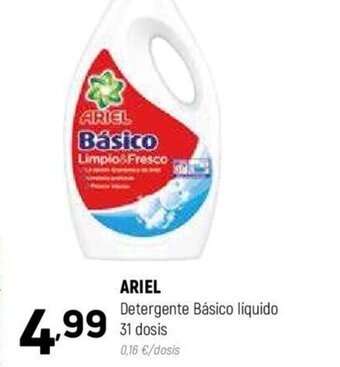 Coviran ARIEL Detergente Básico líquido 31 dosis oferta