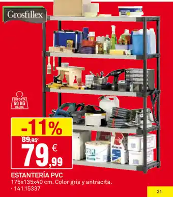 Bricoking Estantería PVC oferta