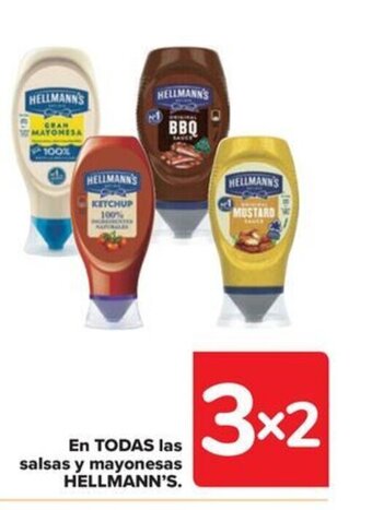 Carrefour En TODAS las salsas y mayonesas HELLMANN'S. oferta
