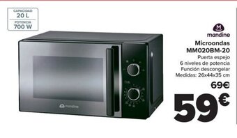 Carrefour Microondas MM020BM-20 oferta
