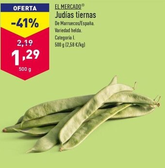 ALDI EL MERCADO Judías tiernas oferta