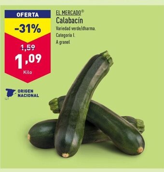 ALDI EL MERCADO Calabacín oferta