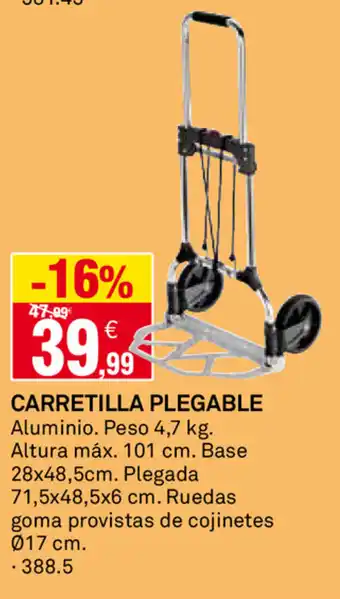 Bricoking Carretilla Plegable oferta