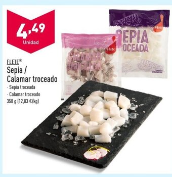 ALDI FLETE Sepia / Calamar troceado oferta