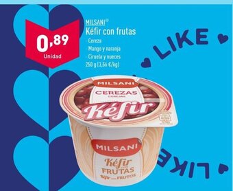 ALDI MILSANI Kéfir con frutas oferta