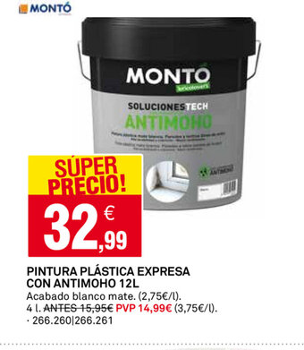 Bricoking Pintura Plástica Expresa Con Antimoho 12L oferta