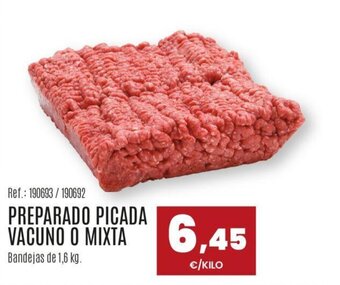 Makro PREPARADO PICADA VACUNO O MIXTA oferta