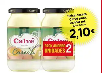 Proxi Calvé Salsa Casera Pack 2x430ml oferta