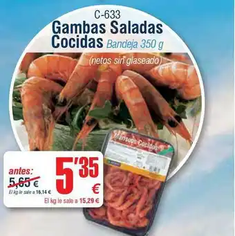 Abordo Gambas Saladas Cocidas 350g oferta