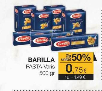 Plusfresc Barilla Pasta Varis 500gr oferta