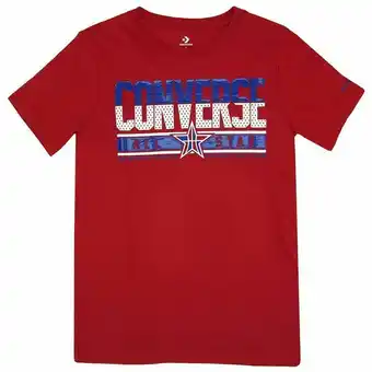 Decathlon Camiseta de manga corta infantil converse star birch rojo oferta