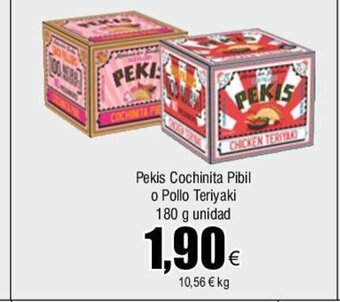 FROIZ Pekis Cochinita Pibil o Pollo Teriyaki 180 g unidad oferta