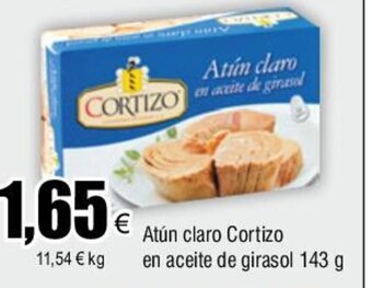 FROIZ Atún claro Cortizo en aceite de girasol 143 g oferta