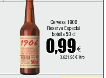 FROIZ Cerveza 1906 Reserva Especial botella 50 cl oferta