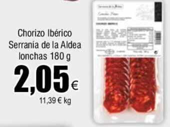 FROIZ Chorizo Ibérico Serranía de la Aldea lonchas 180 g oferta
