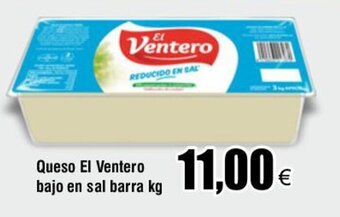 FROIZ Queso El Ventero bajo en sal barra kg oferta
