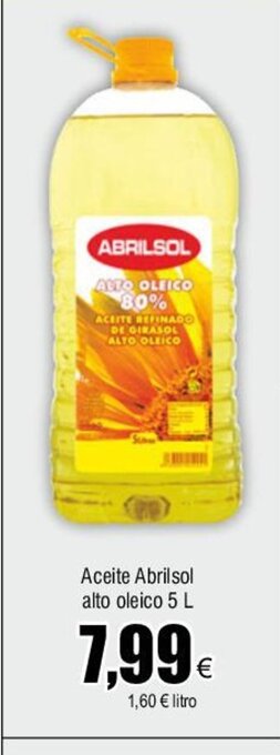FROIZ Aceite Abrilsol alto oleico 5 L oferta