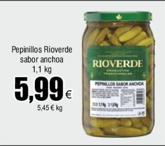 FROIZ Pepinillos Rioverde sabor anchoa 1,1 kg oferta