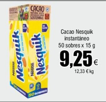 FROIZ Cacao Nesquik instantáneo 50 sobres x 15 g oferta