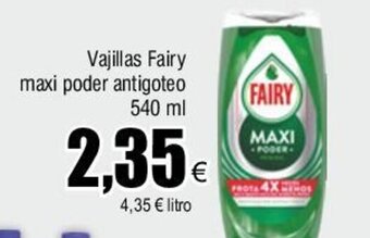 FROIZ Vajillas Fairy maxi poder antigoteo 540 ml oferta