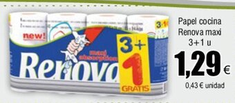 FROIZ Papel cocina Renova maxi 3+1 oferta