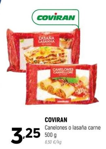 Coviran COVIRAN Canelones o lasaña carne oferta
